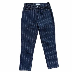 PacSun Mon Jeans Black Denim Stripes Size 25